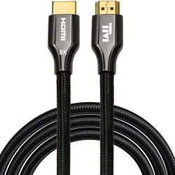 Twisted Minds Zinc Alloy 8k HDMI Cable Braided Custom8K/60Hz, 4K/120Hz/60Hz, Bandwidth 48Gbps - 3 M